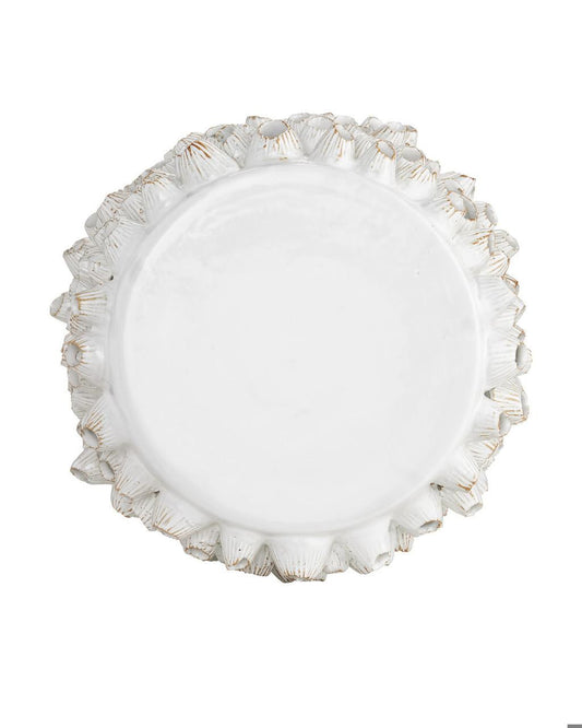 Currey and Company Barnacle White Accent Table