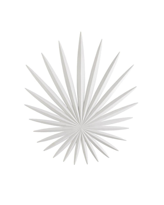 Currey and Company Bismarkia White Wall Sconce