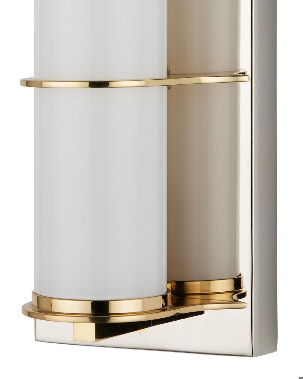Currey and Company Blaine Nickel Bath Wall Sconce