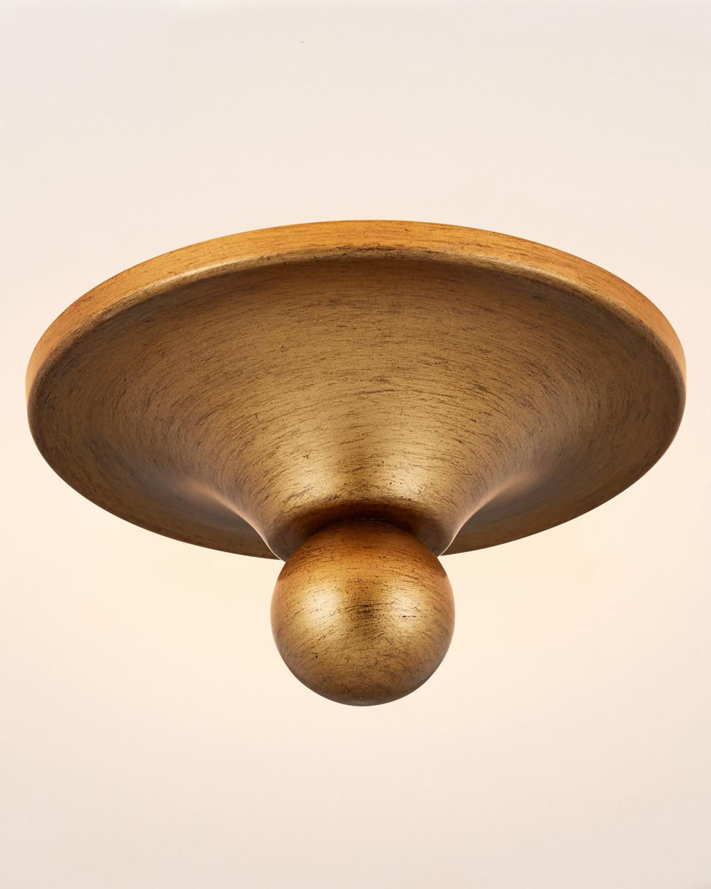 Currey and Company Bryce Gold Flush Mount