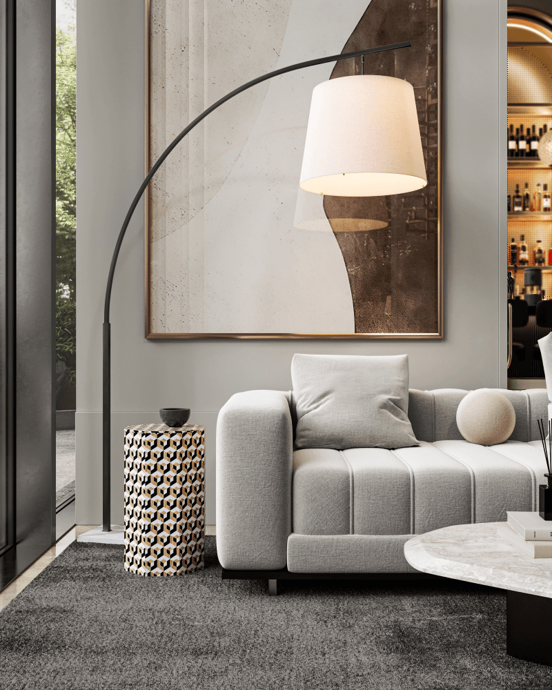 Currey and Company Cloister Large Bronze Floor Lamp