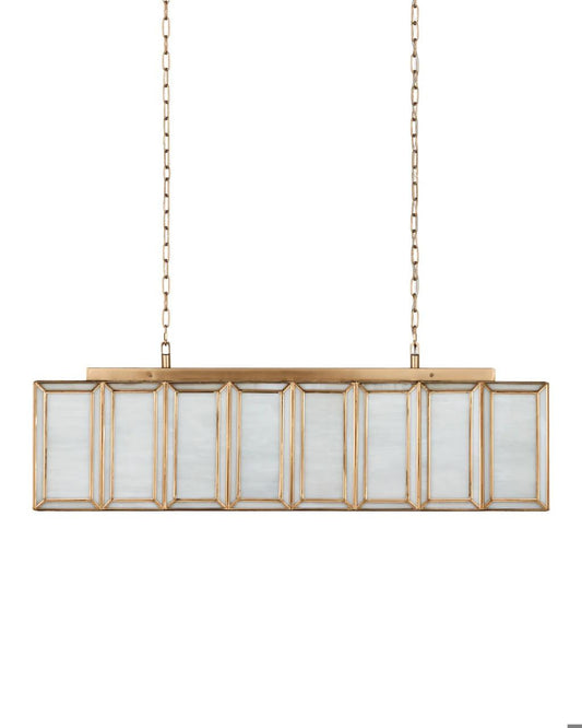 Currey and Company Daze Rectangular Chandelier