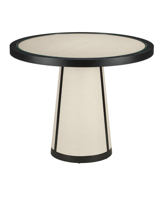 Currey and Company Deanna Raffia Entry Table