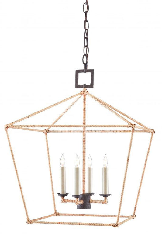 Currey and Company Denison Medium Natural Lantern