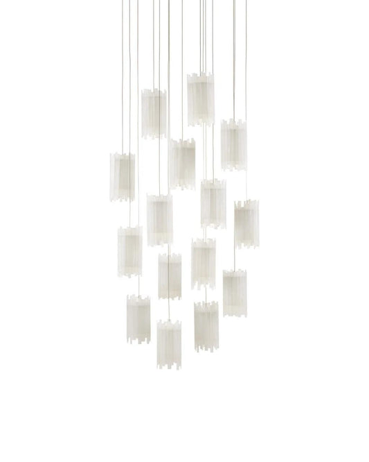 Currey and Company Escenia 15-Light Round Multi-Drop Pendant