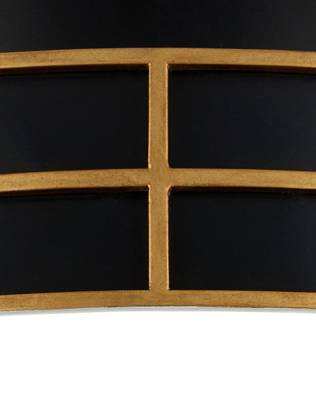 Currey and Company Fielding Black Flush Mount