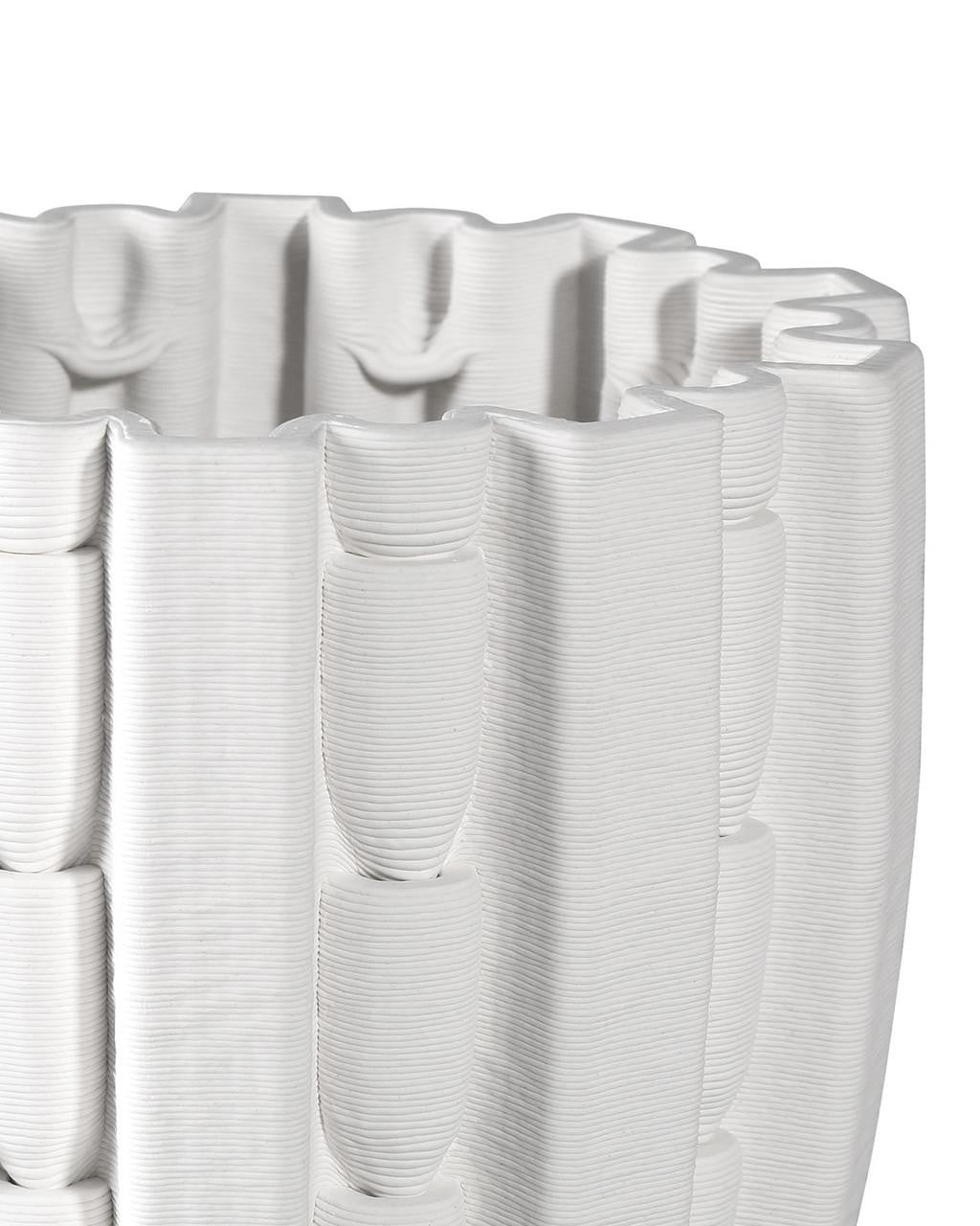 Currey and Company Fluted Medium Vase