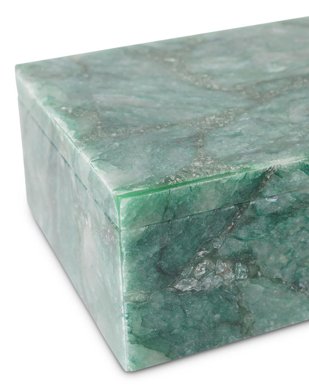 Currey and Company Green Aventurine Box