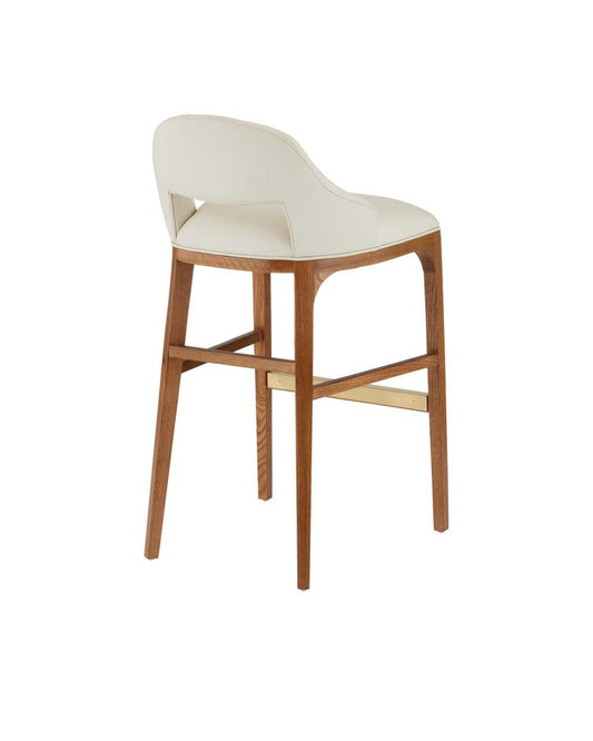 Currey and Company Inga Bar Stool, Endurance Sand