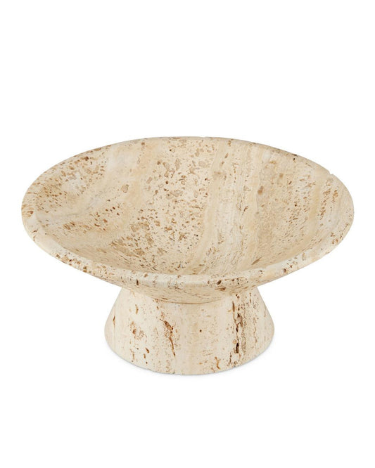Currey and Company Lubo Travertine Small Bowl