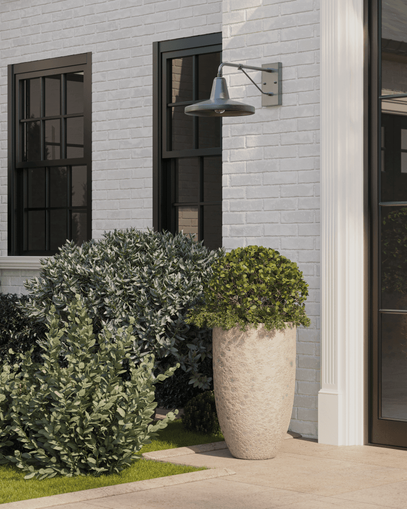 Currey and Company Mariner Silver Outdoor Wall Sconce