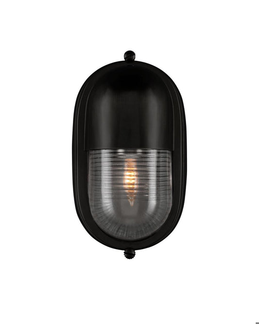 Currey and Company Maritime Black Outdoor Wall Sconce