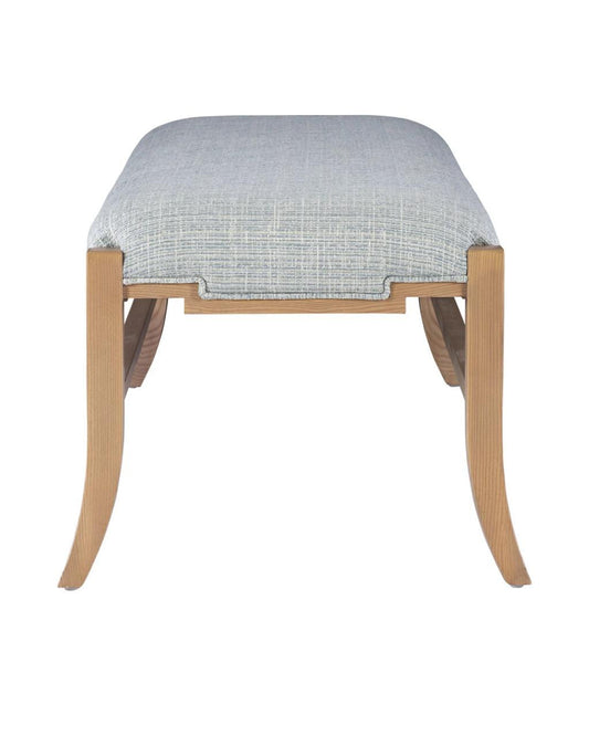 Currey and Company Melanie Blonde Bench, Greenlight Powder