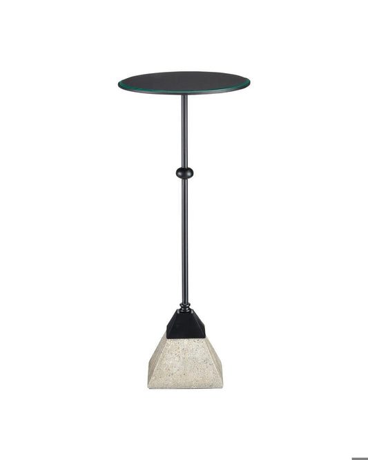 Currey and Company Parna Concrete Accent Table