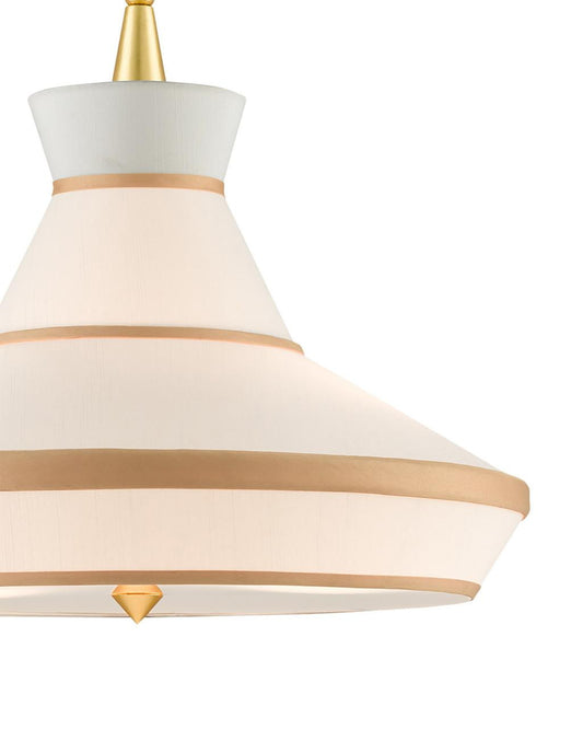 Currey and Company Perth Gold & White Pendant
