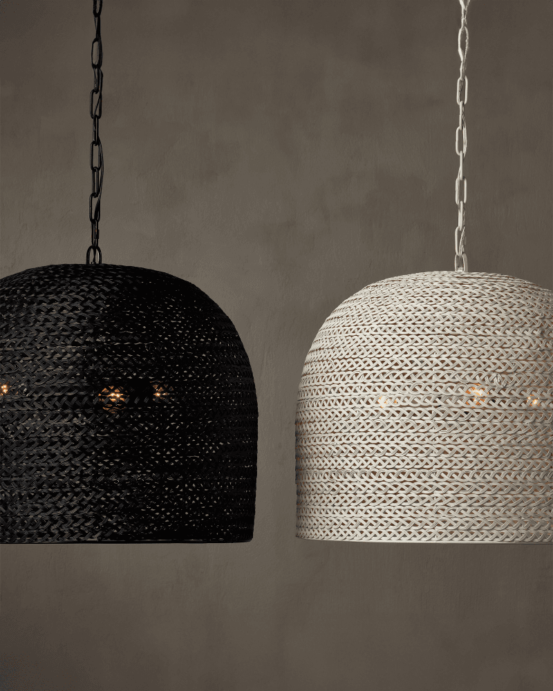 Currey and Company Piero Medium Black Chandelier