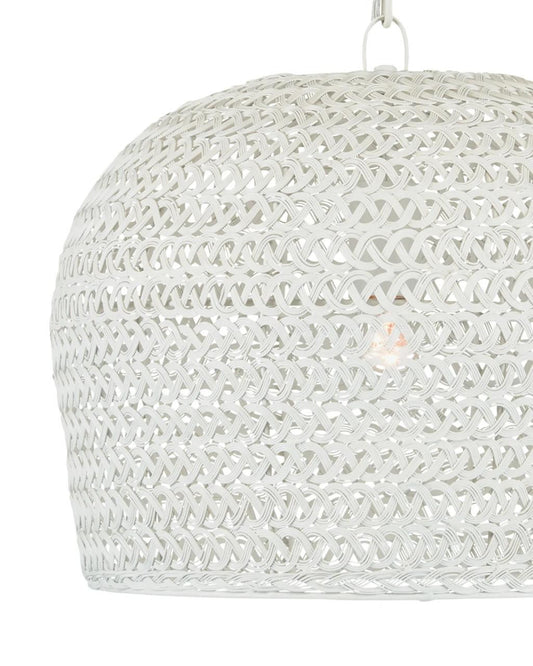 Currey and Company Piero White Pendant