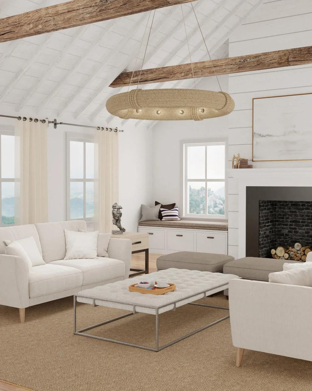 Currey and Company Portmeirion Large Chandelier