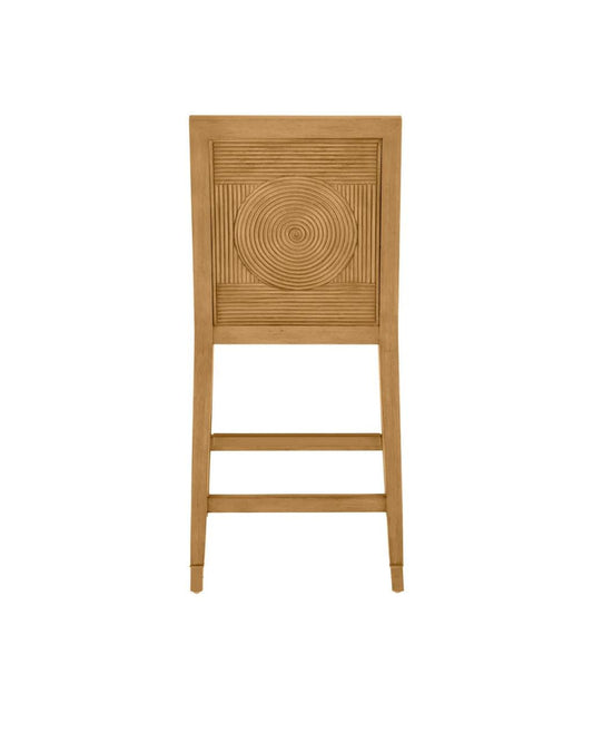 Currey and Company Santos Sea Sand Counter Stool, Liller Malt