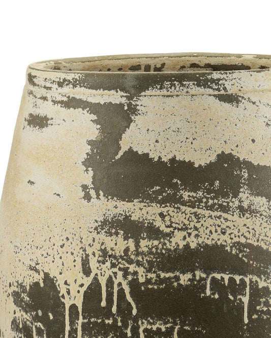 Currey and Company Sicilia Large Antique White Planter