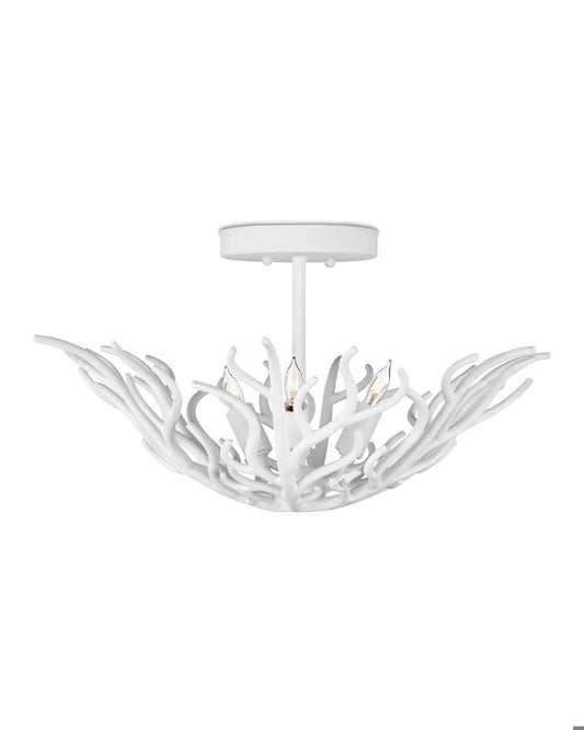 Currey and Company Snowfall Semi-Flush Mount