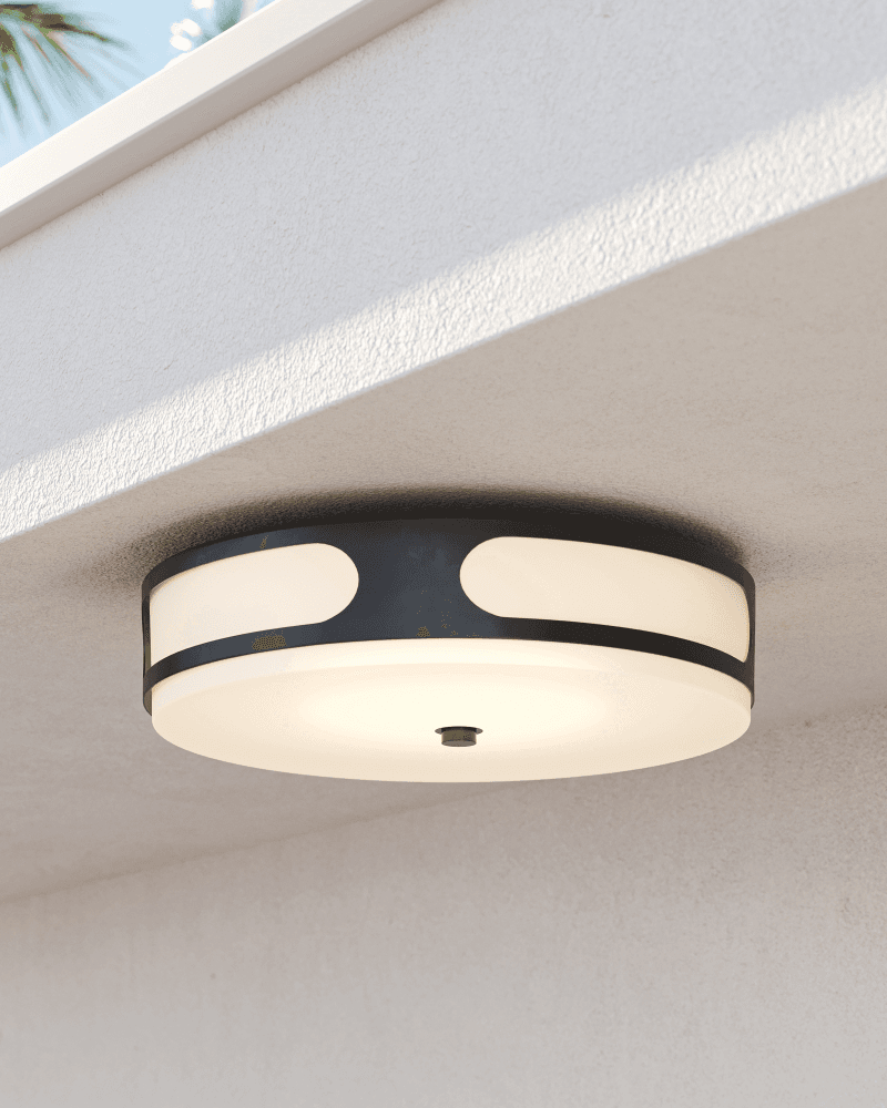 Currey and Company Swale Outdoor Flush Mount