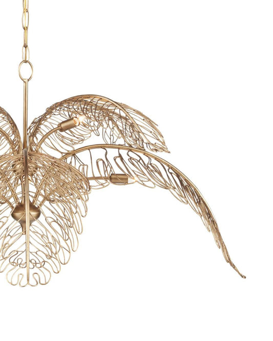 Currey and Company Taormina Brass Chandelier