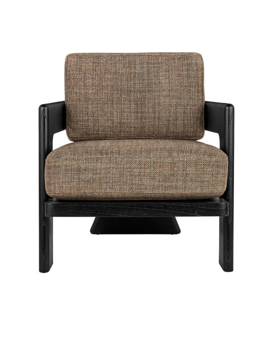 Currey and Company Theo Lounge Chair, Rig Otter