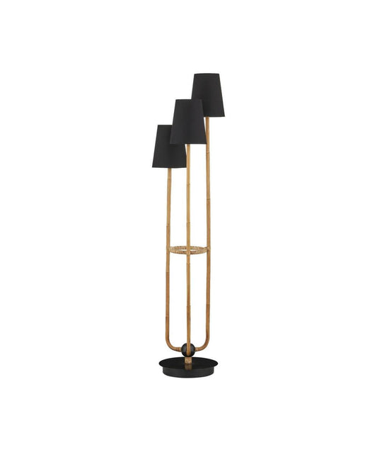 Currey and Company Triptych Floor Lamp