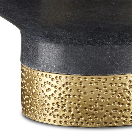 Currey and Company Vincent Black Marble Bowl
