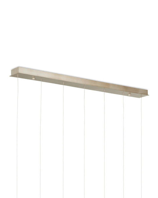 Currey and Company Virtu 7-Light Linear Multi-Drop Pendant
