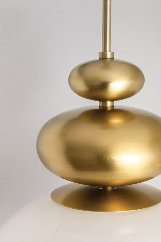 Mitzi by Hudson Valley Lighting Elsie Pendant Nickel, Polished Nickel