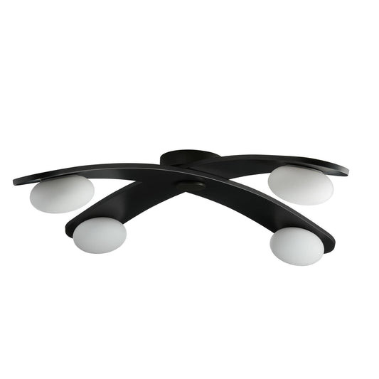 Arteriors Home Axia Flush Mount Blackened Iron