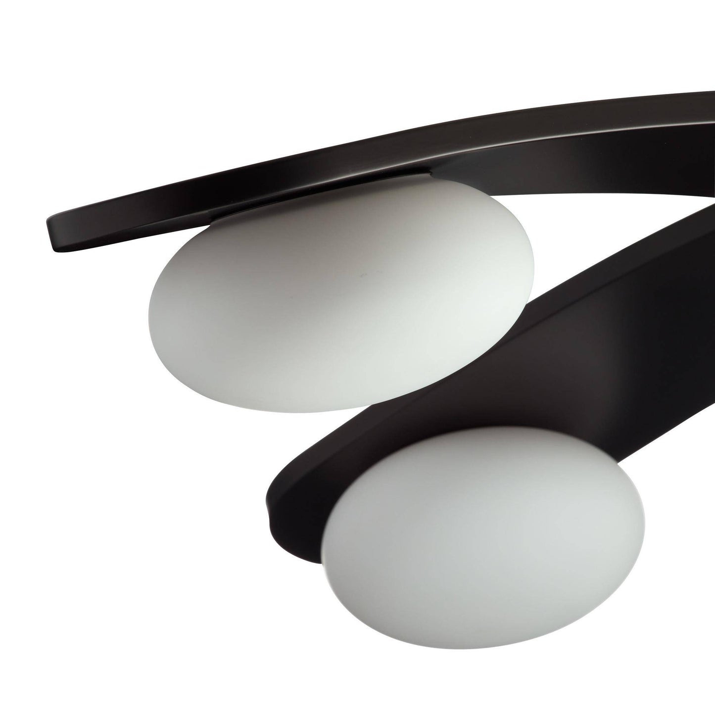 Arteriors Home Axia Flush Mount Blackened Iron