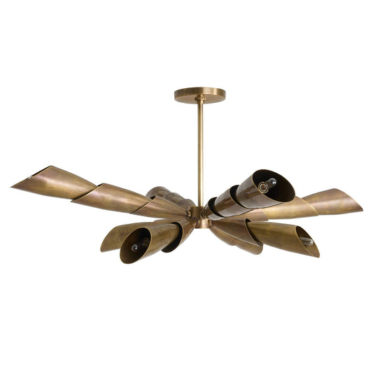 Arteriors Home Morgan Flush Mount Vintage Brass