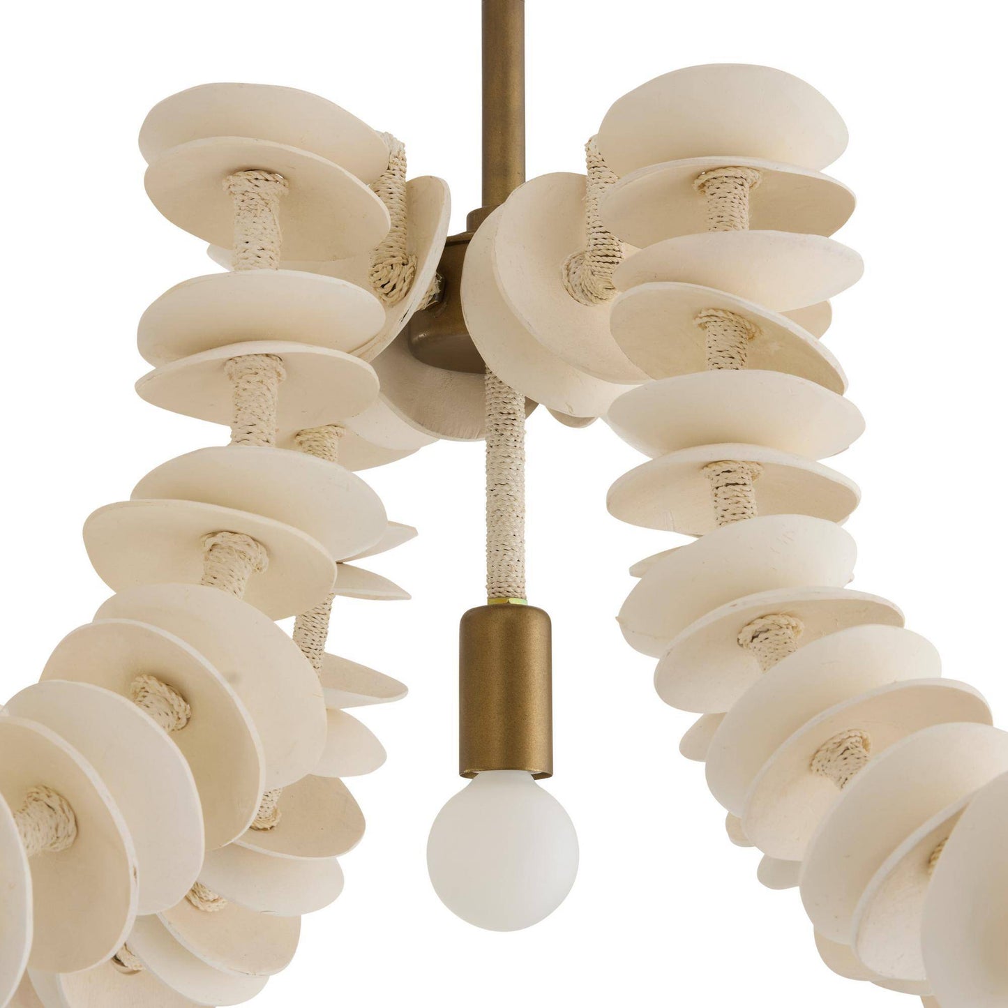 Arteriors Home Kalama Linear Chandelier Ivory
