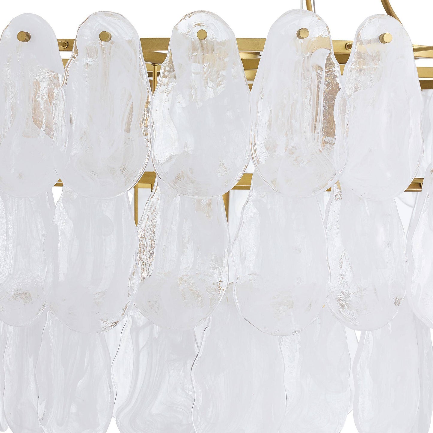 Arteriors Home Leon Large Chandelier White Glaze