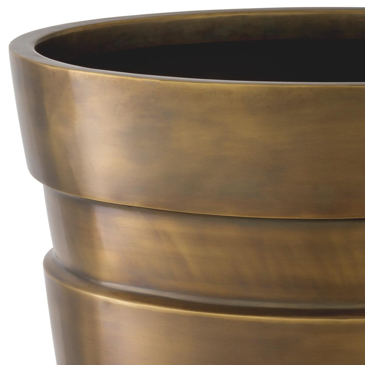 Eichholtz Apex Planter, Vintage Brass, 17.52"W (116866 YV0J041TQM)