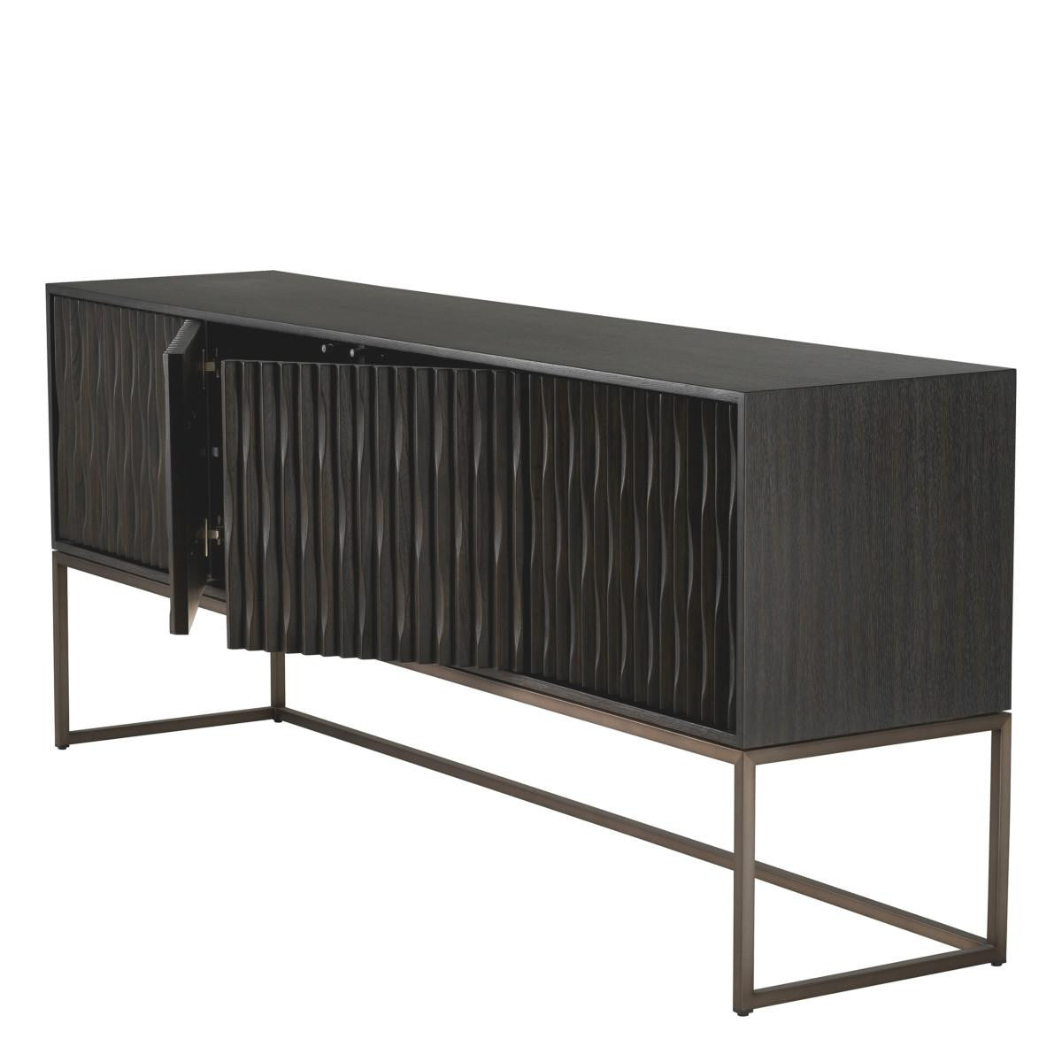 Eichholtz Brayden Dresser, Charcoal Gray, Bronze, 78.74"W (115022 YV0J03YXZ4)