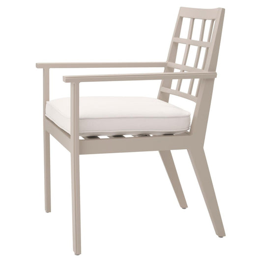 Eichholtz Cap-Ferrat Outdoor Dining Chair, Off-White Sunbrella Canvas, Sand, 25.39"W (113739 YV0J041RRA)