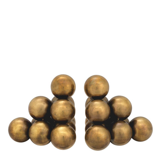 Eichholtz Carioca Bookends, Set of 2, Vintage Brass, 5.51"W (115953 YV0J03YQ3P)