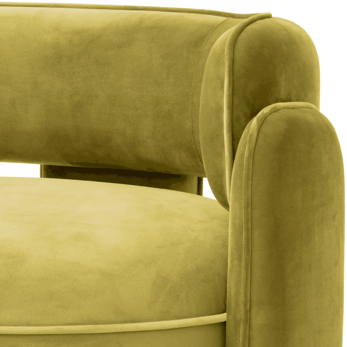 Eichholtz Chaplin Armchair, Savona Green Velvet, 26.97"H (A117596 YV0J03YT4E)
