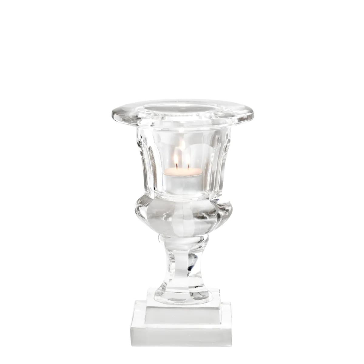 Eichholtz Corolle Tea Light Candle Holder, Clear Glass, 4.72"W (108832 YV0J041WNZ)