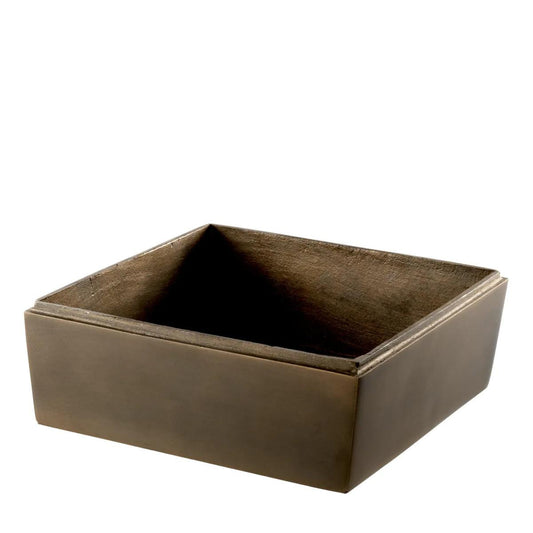 Eichholtz Deluxe Ashtray, Dark Antique Brass, 7.87"W (111073 YV0J03YP5J)