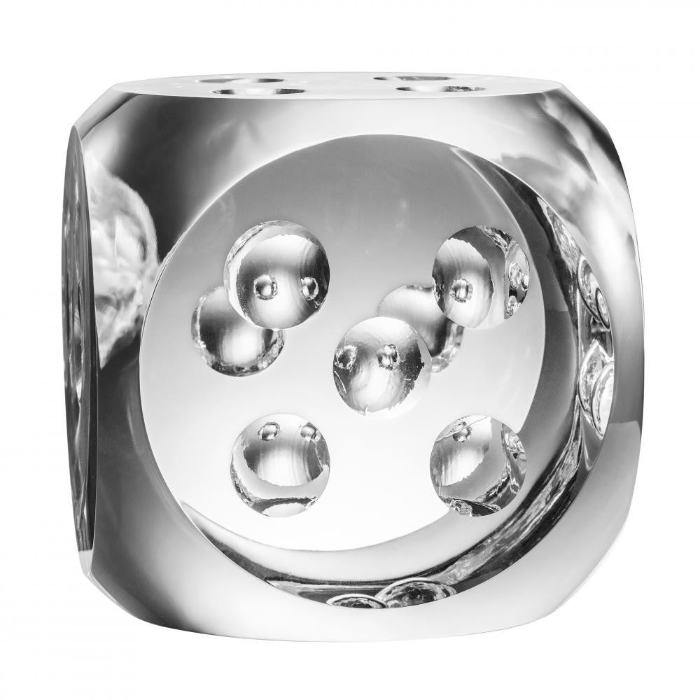 Eichholtz Dice Tradizione Desk Accessory, Set of 2, Crystal glass, 4.33"W (110705 YV0J03YX01)