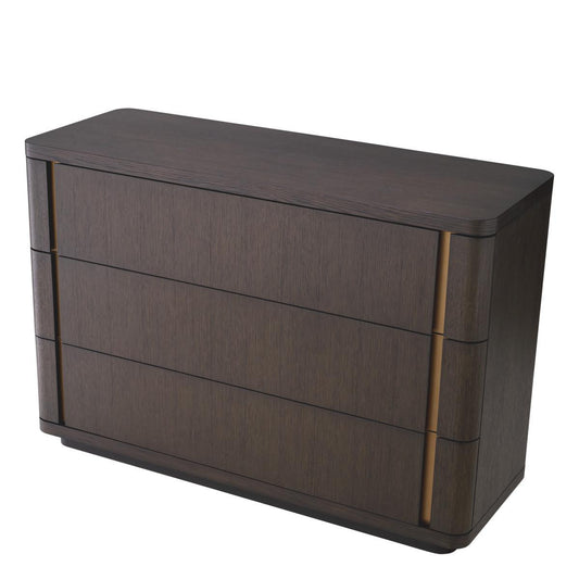 Eichholtz Modesto Dresser, Mocha, Brushed Brass, 55.12"W (115360 YV0J03YXZH)
