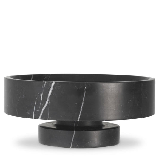Eichholtz Santiago Bowl, Black Marble, 12.99"W (114860 YV0J03YQ5Y)