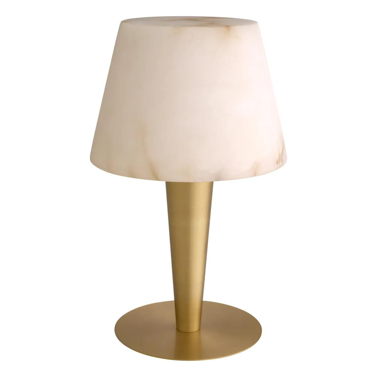 Eichholtz Scarlette Table Lamp, 1-Light, Antique Brass, Alabaster Shade, 19.88"H (116635UL ), Eichholtz 116635UL YV0J041WNM