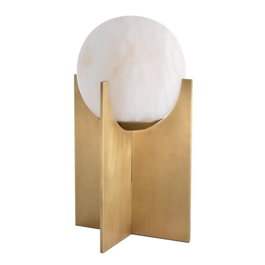 Eichholtz Scorpios Table Lamp Antique Brass, Alabaster