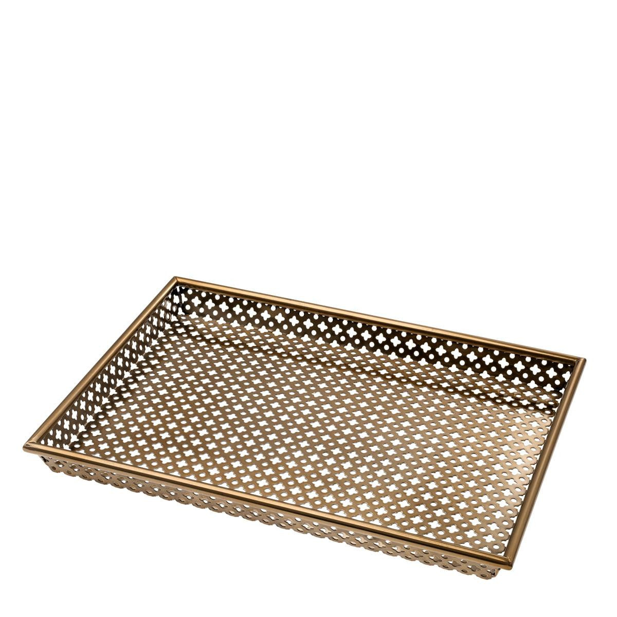 Eichholtz Sirenuse Tray, Rectangle, Small, Antique Brass, 15.94"W (113071 YV0J041WQU)